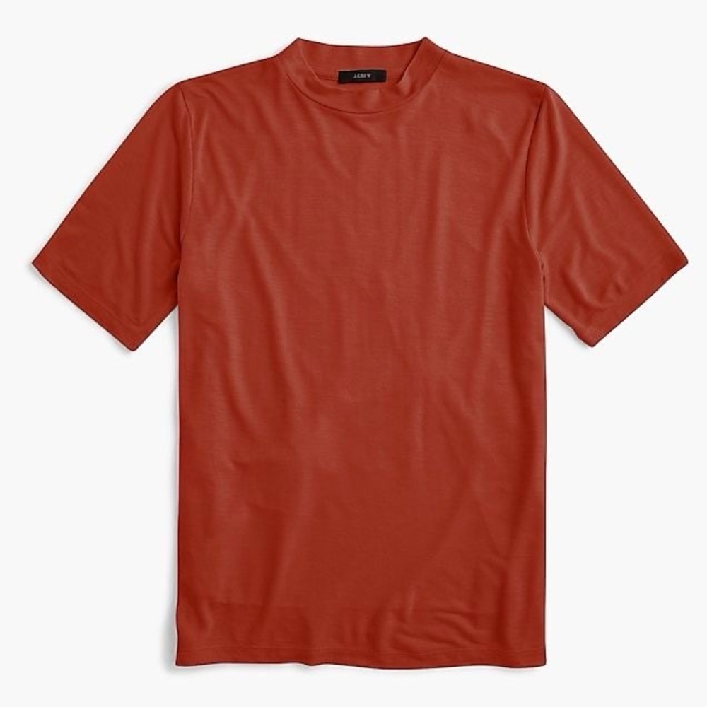 J Crew Short Sleeve Mockneck Tee